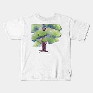 Watercolor tree Kids T-Shirt